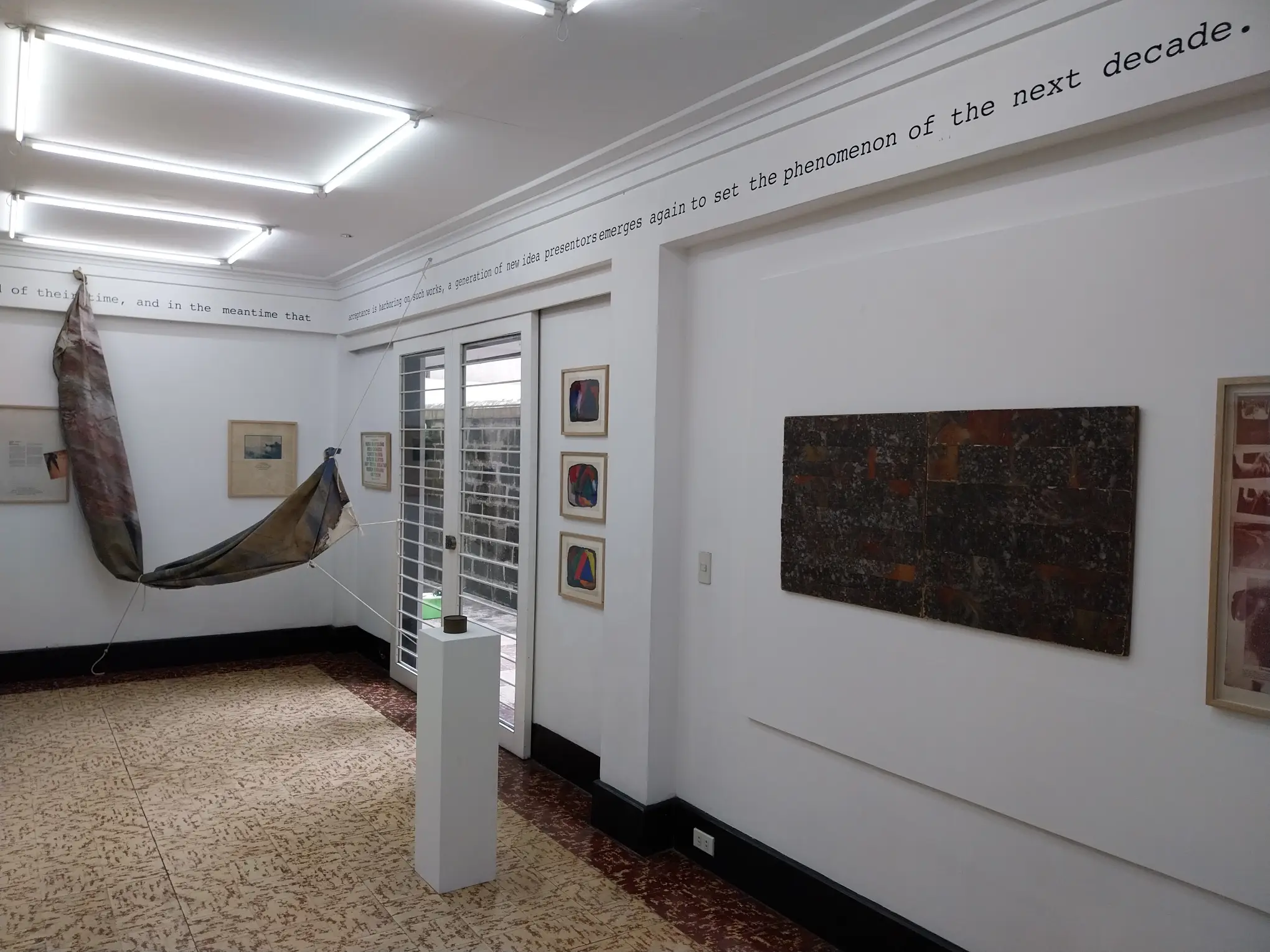 The exhibition space in Calle Wright for "Early Philippine Contemporary Art."