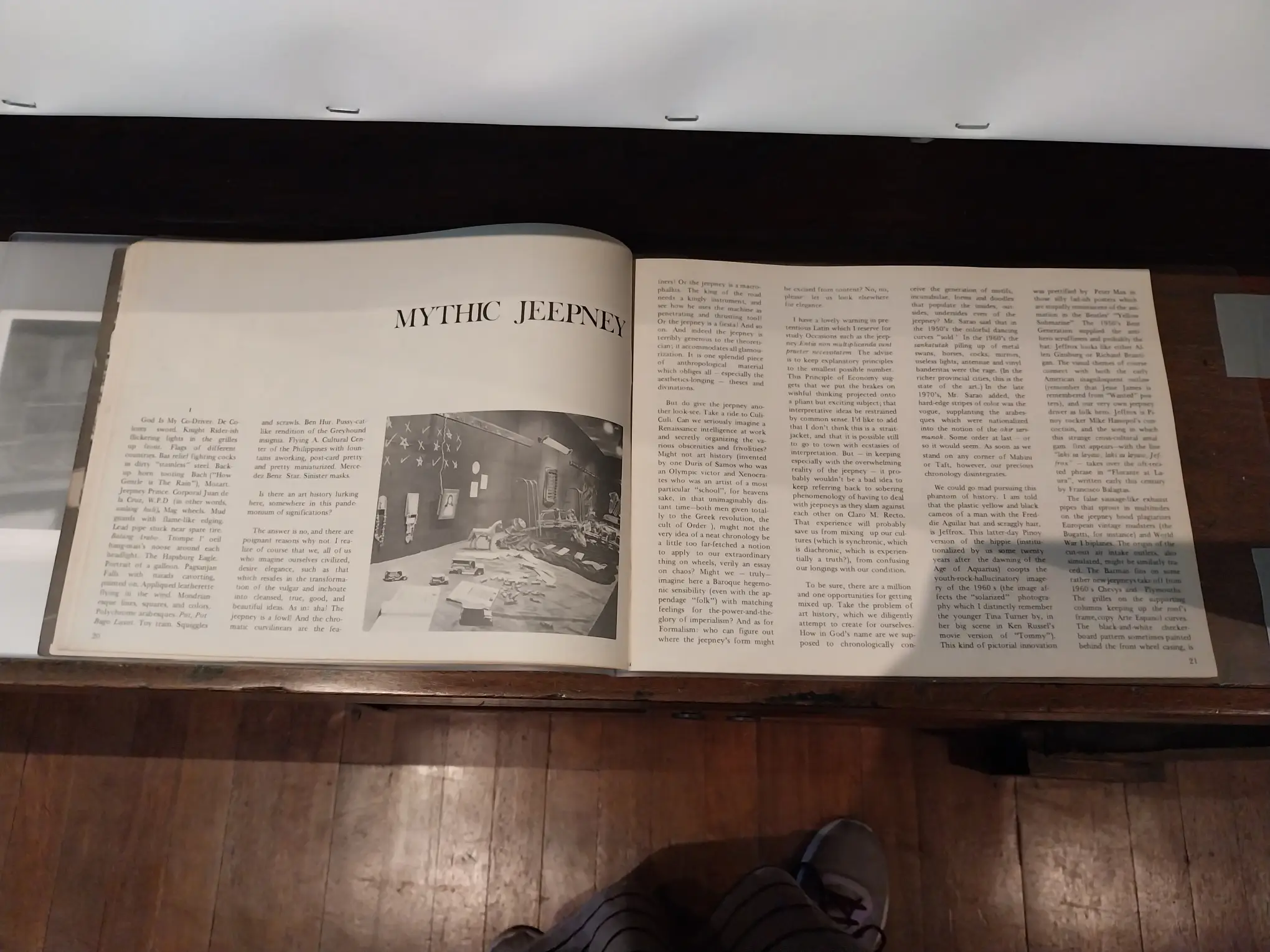 CCP Annual book shown at Calle Wright for "Early Philippine Contemporary Art."