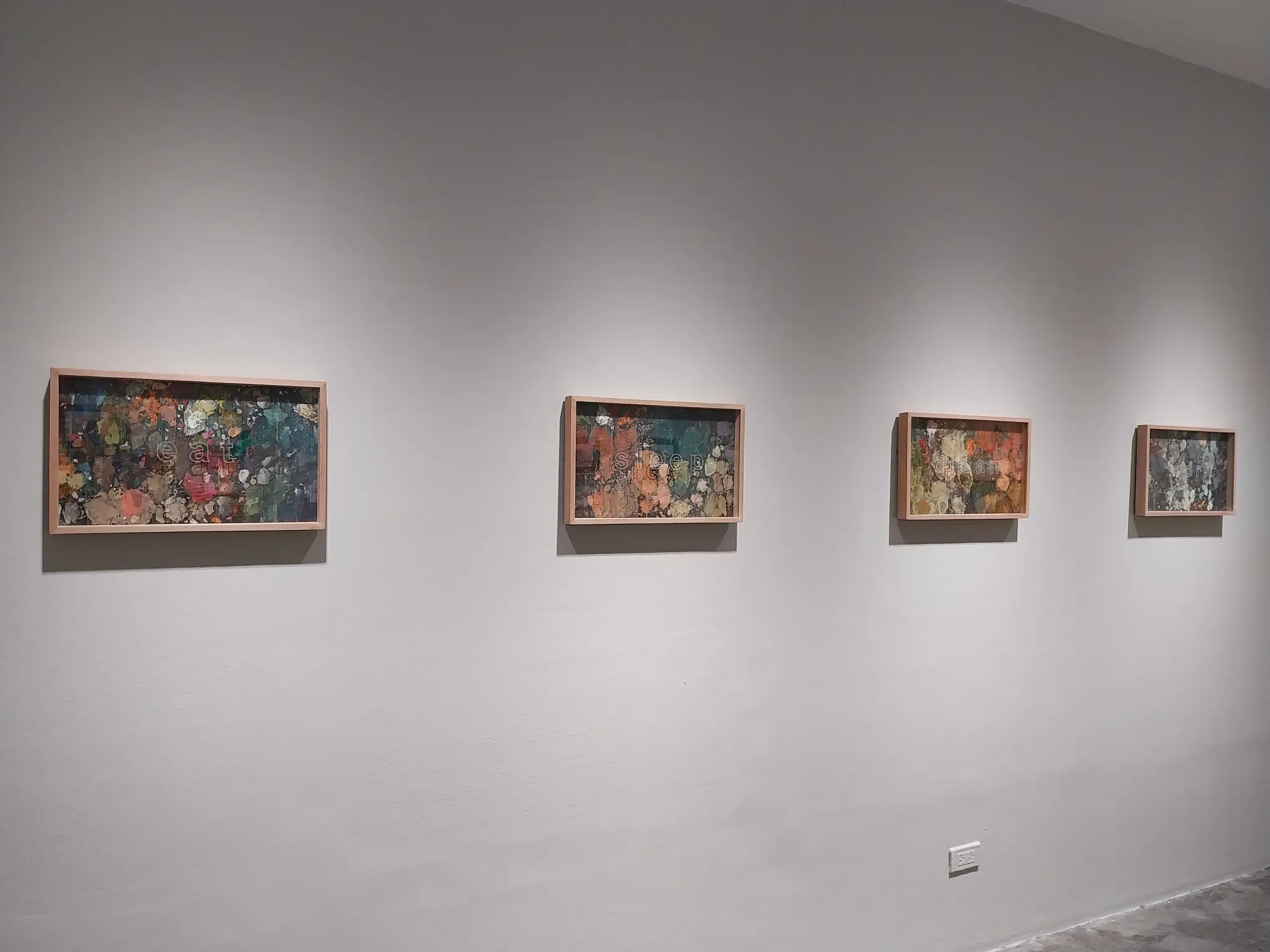 Paintings by Lee Paje for "eatsleepdreamwork."