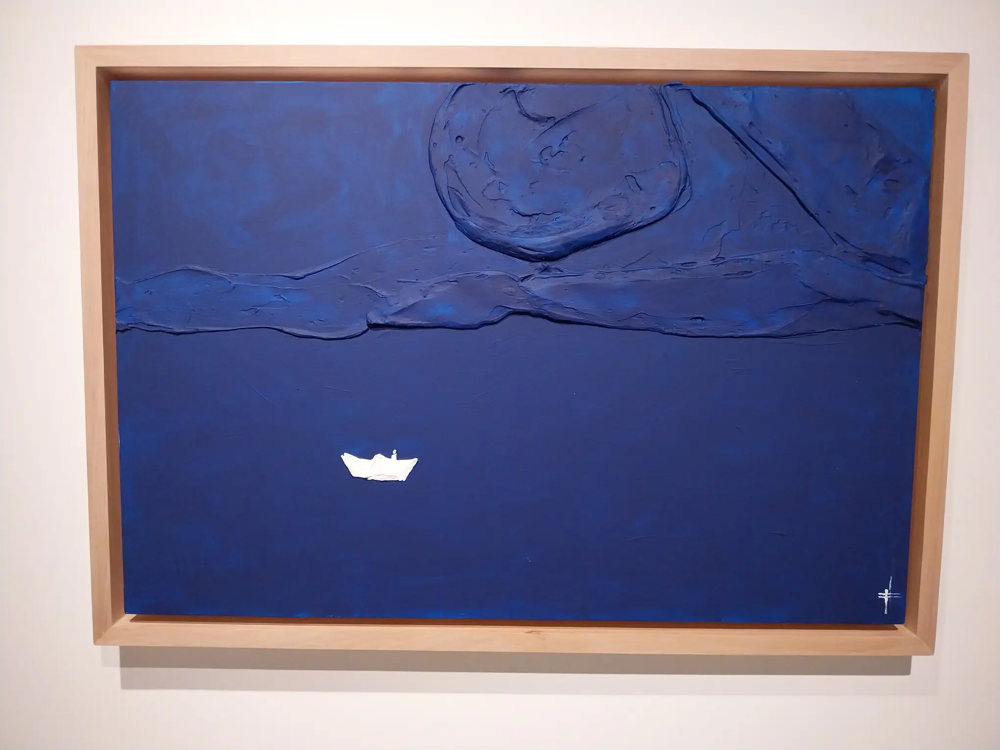 One of the paintings by Thea Quiachon for "A Glimpse into the Dreamer's Reality." Photo by Elle Yap.