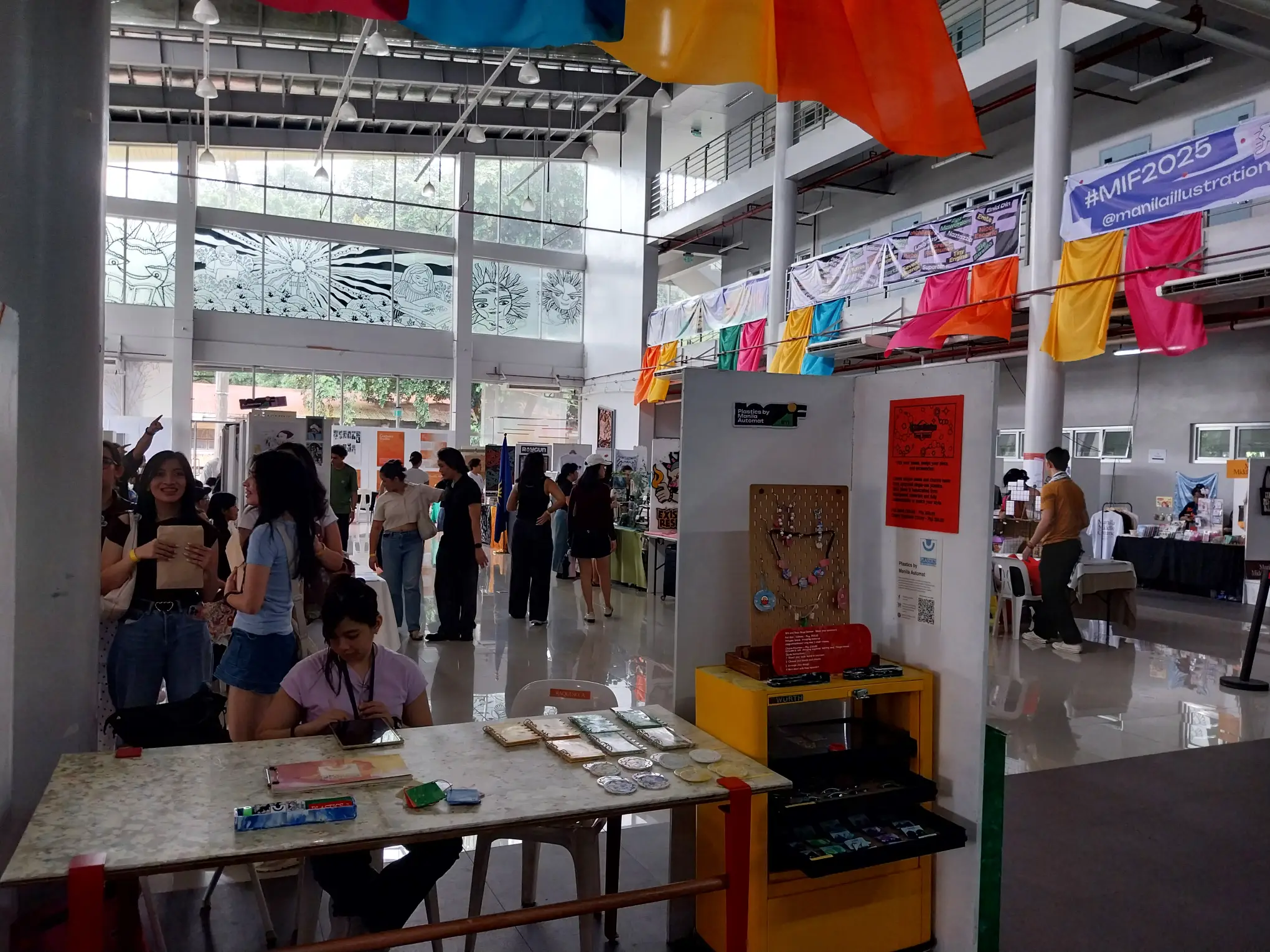 The Manila Illustration Fair from the entrance.