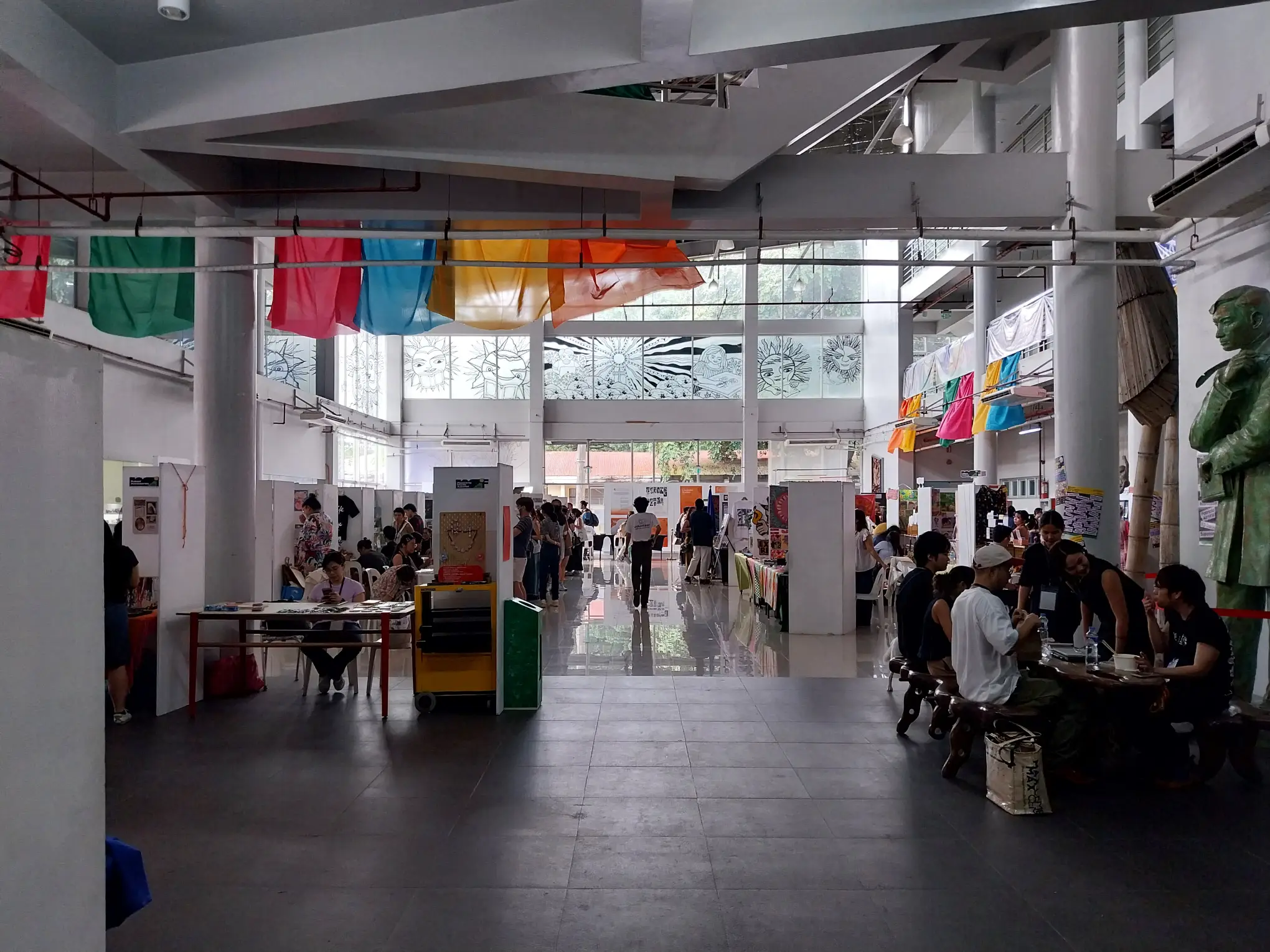 The Manila Illustration Fair from the backview.