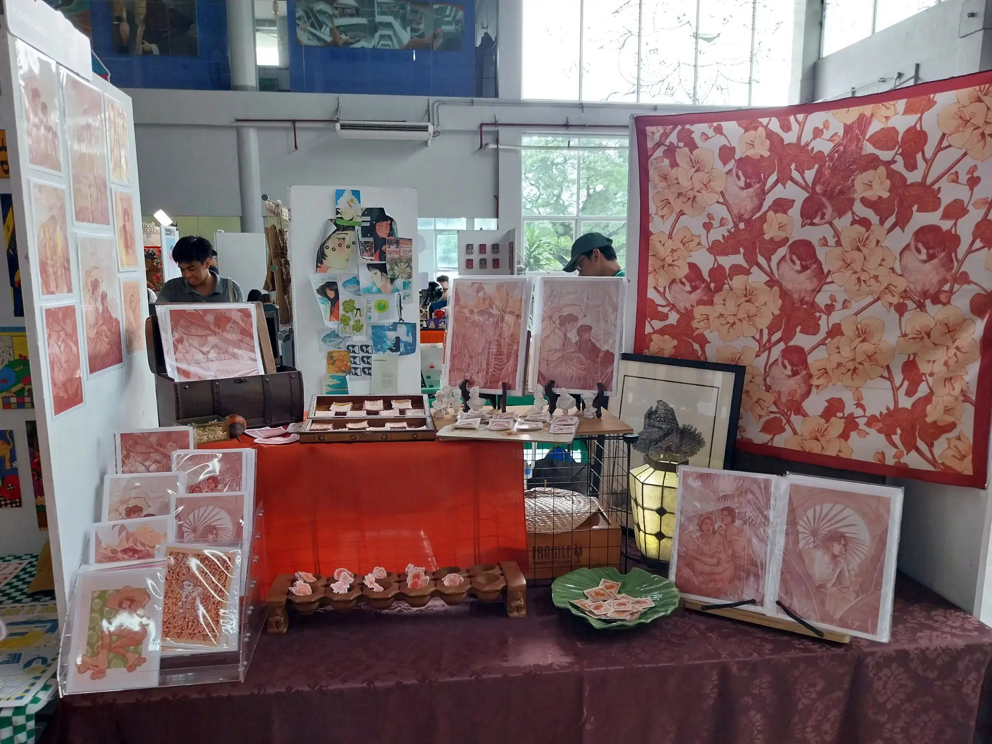 Another artist showcasing their works for the Manila Illustration Fair.