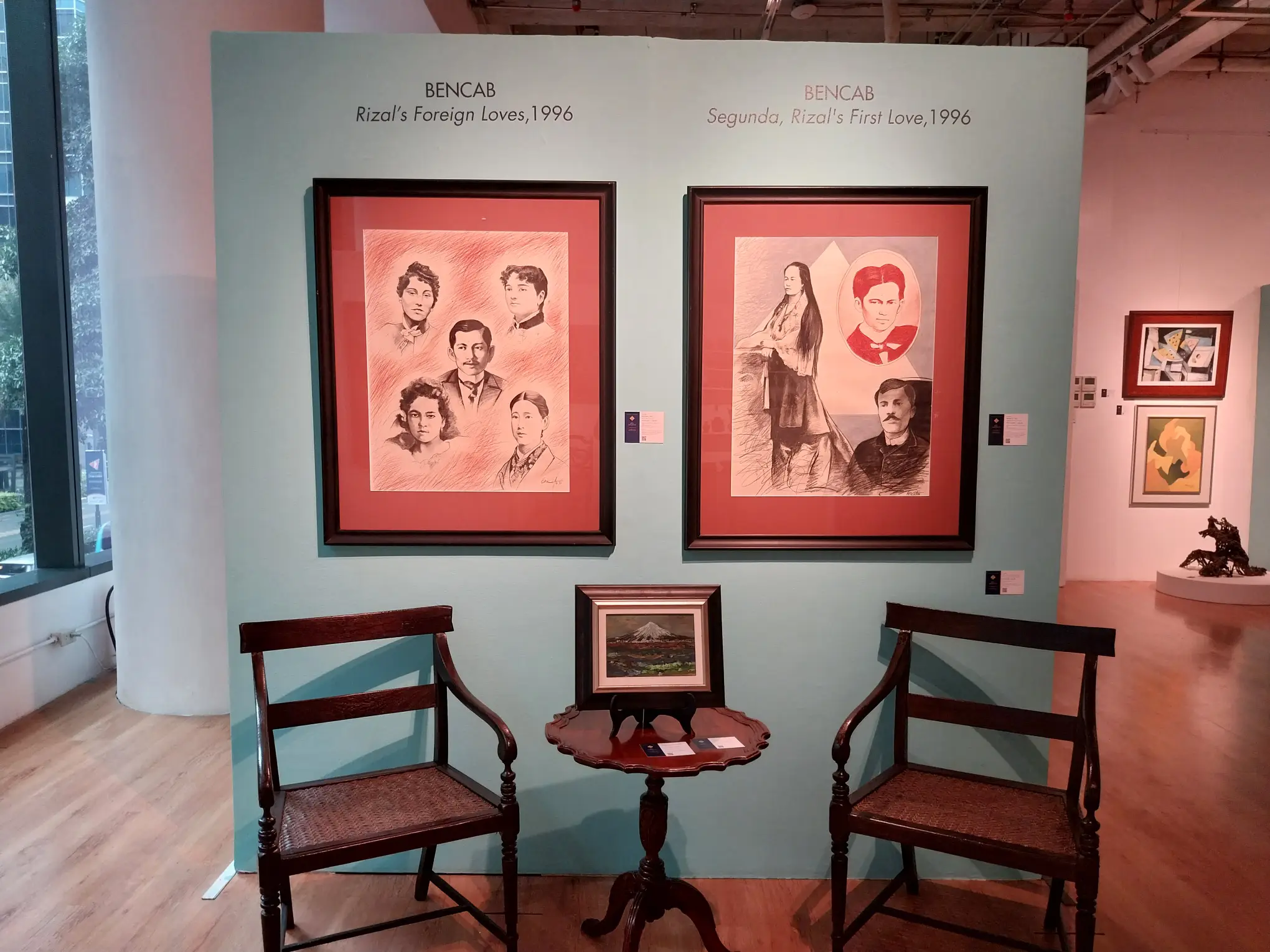 Bencab's painting "Rizal's Foreign Loves."