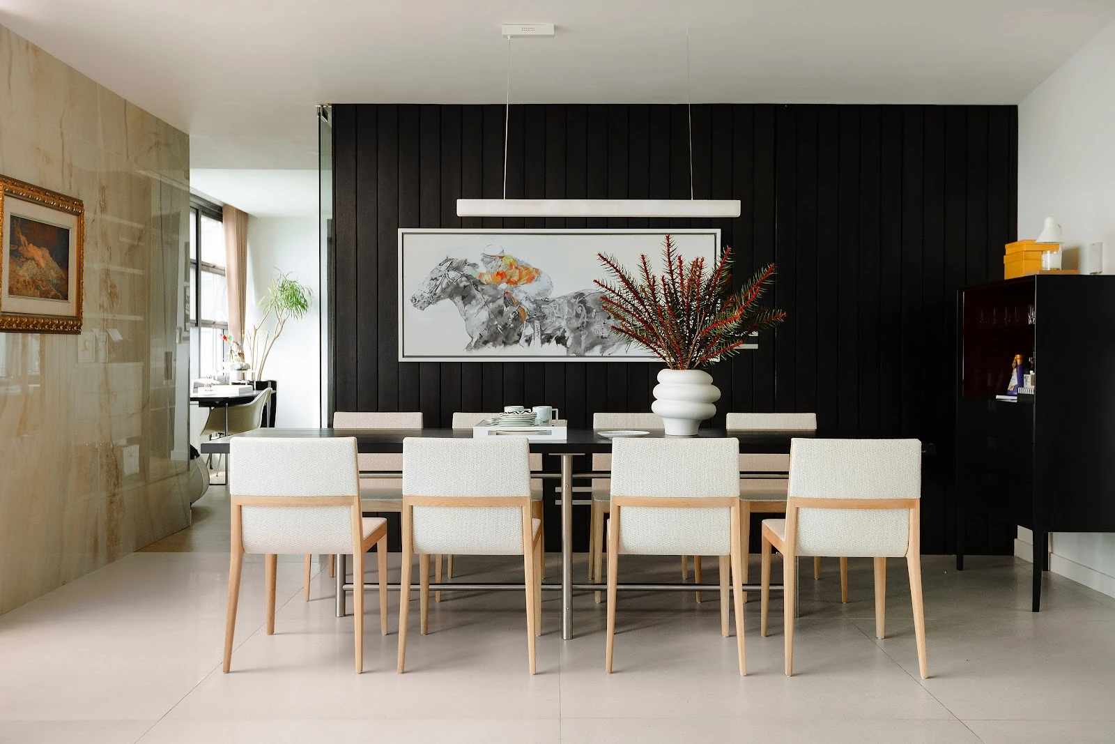 B&B ITALIA El chairs by Antonio Citterio, MAXALTO Alcor storage unit by Antonio Citterio.