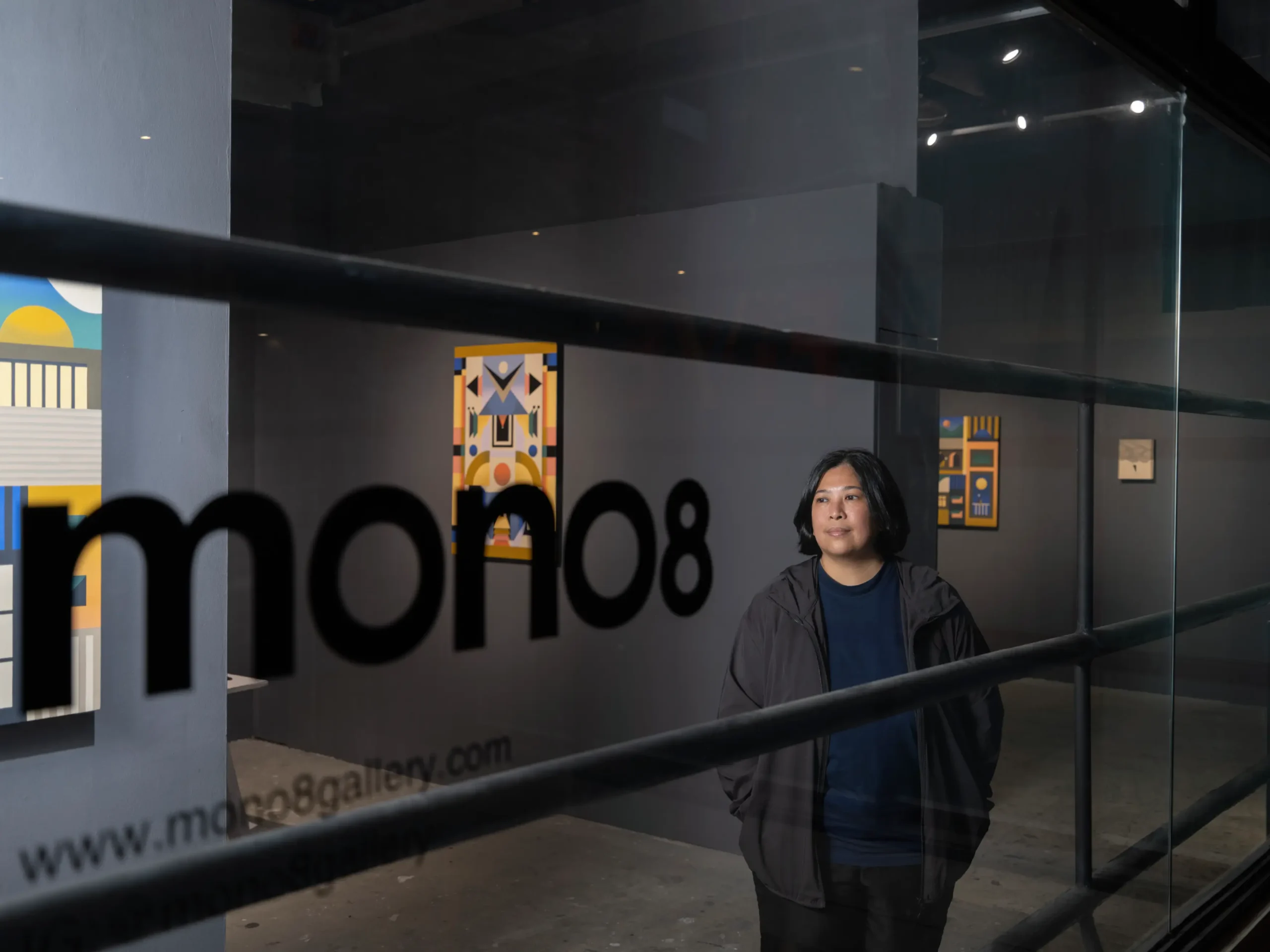 Gwen Bautista, the founder and creative director of MONO8, one of the artist-run spaces interviewed.