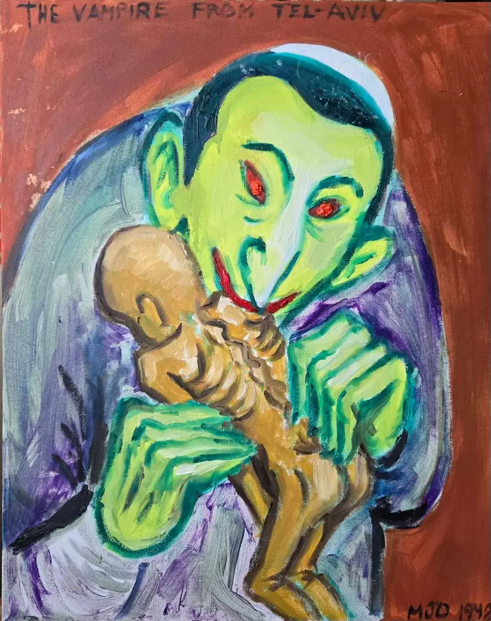 Manuel Ocampo's "The Vampire of Tel Aviv" for "Funding the Future 2025."