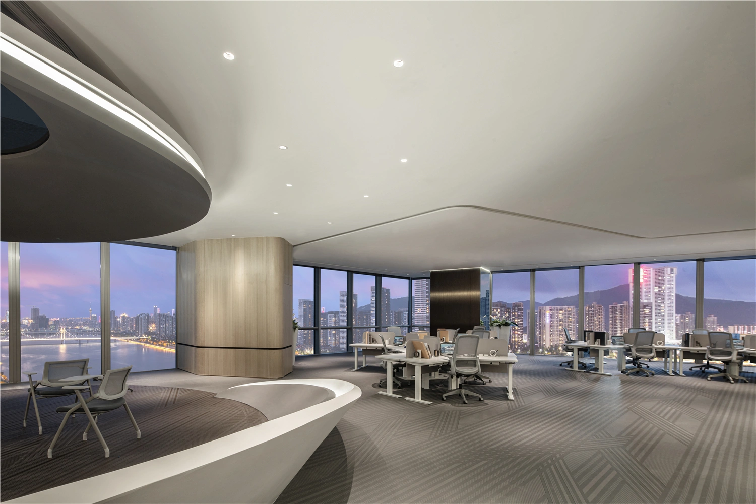 Stream Office: Fluid Biomorphic Design in Zhuhai.