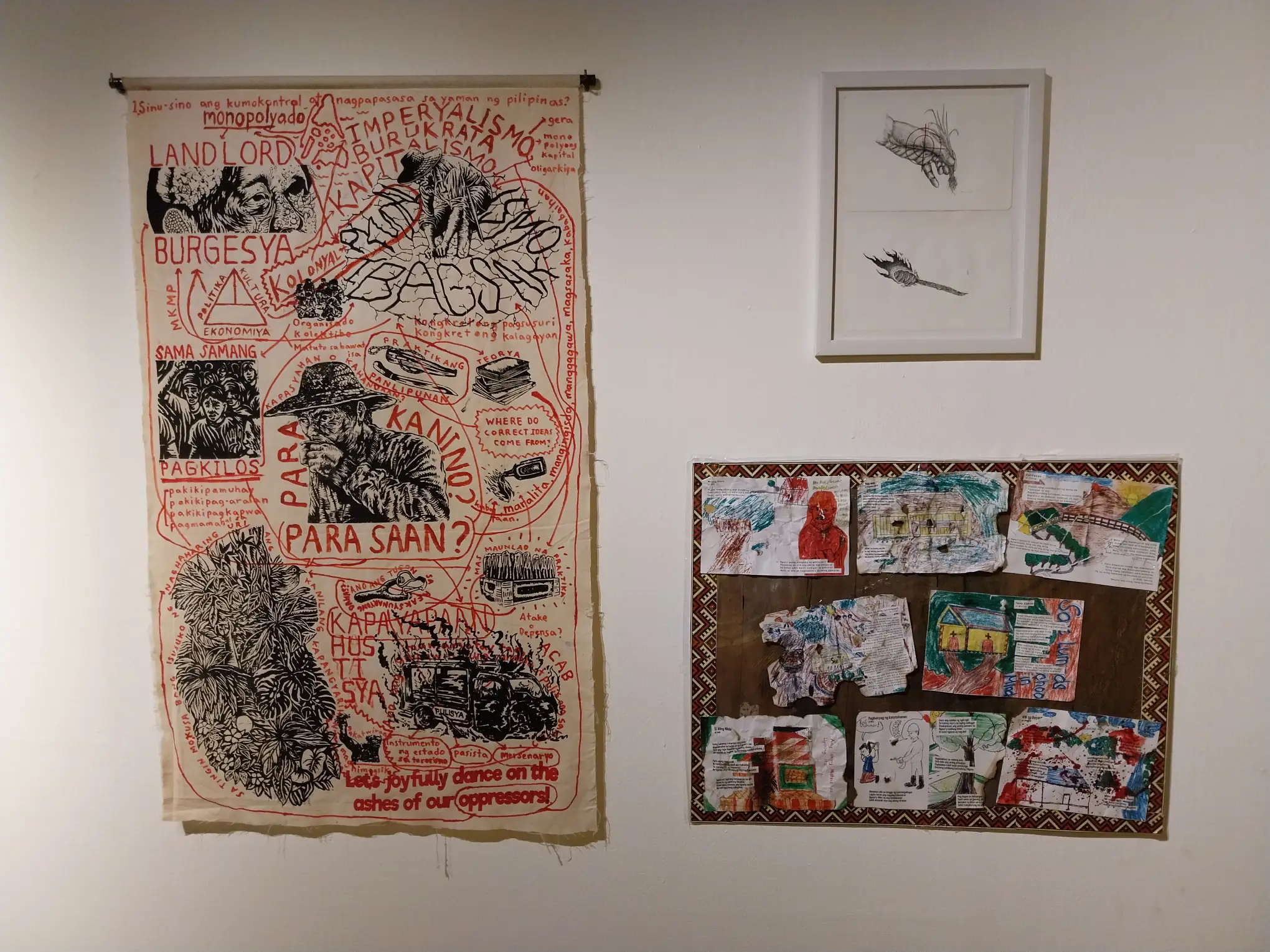 An artwork protesting the death of Palestinian children. It is a form of activism in art.