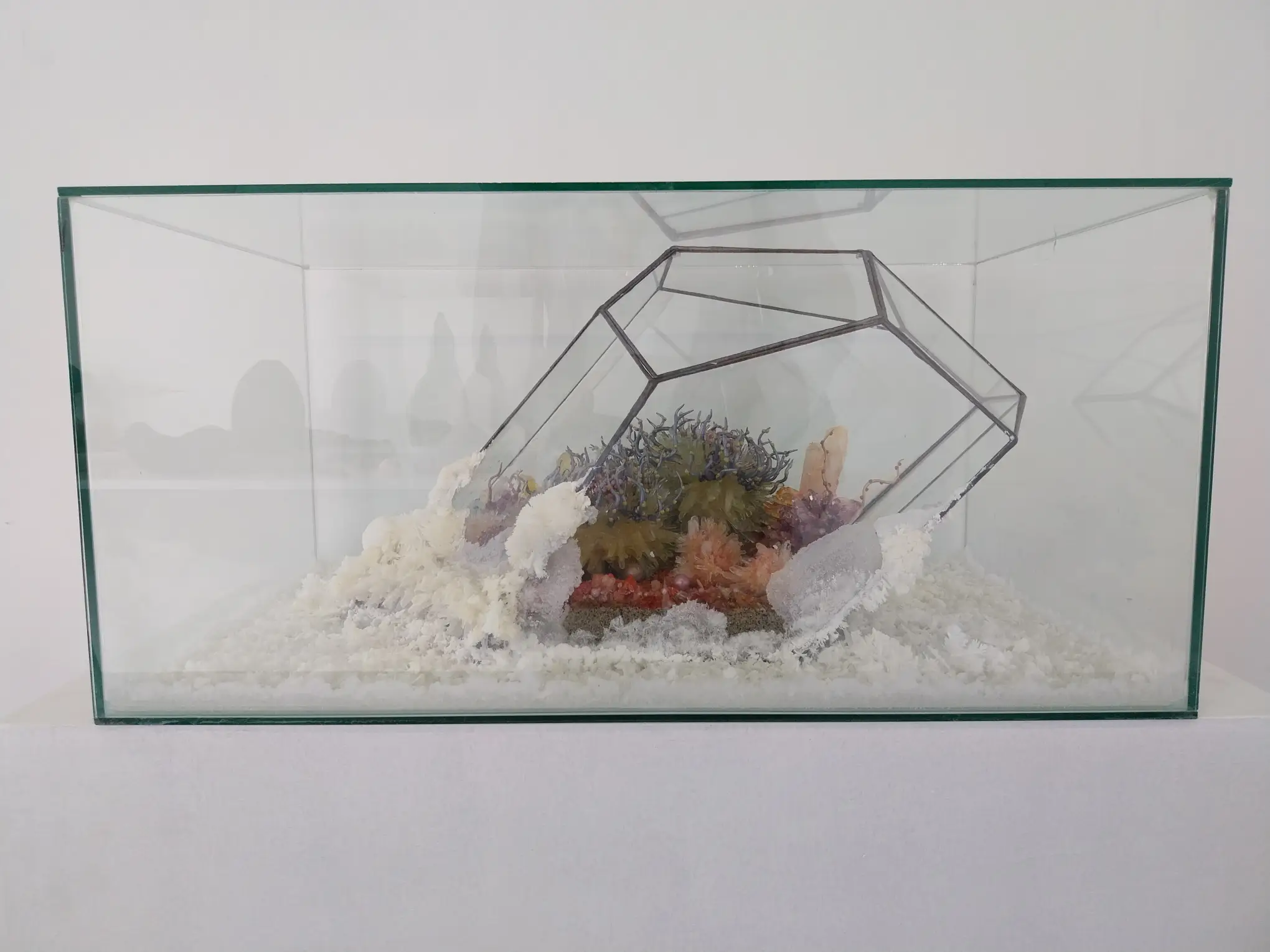 A sample box featured in "Cycles of Becoming," one of the art exhibitions featured in BluPrint's Year-End roundup.