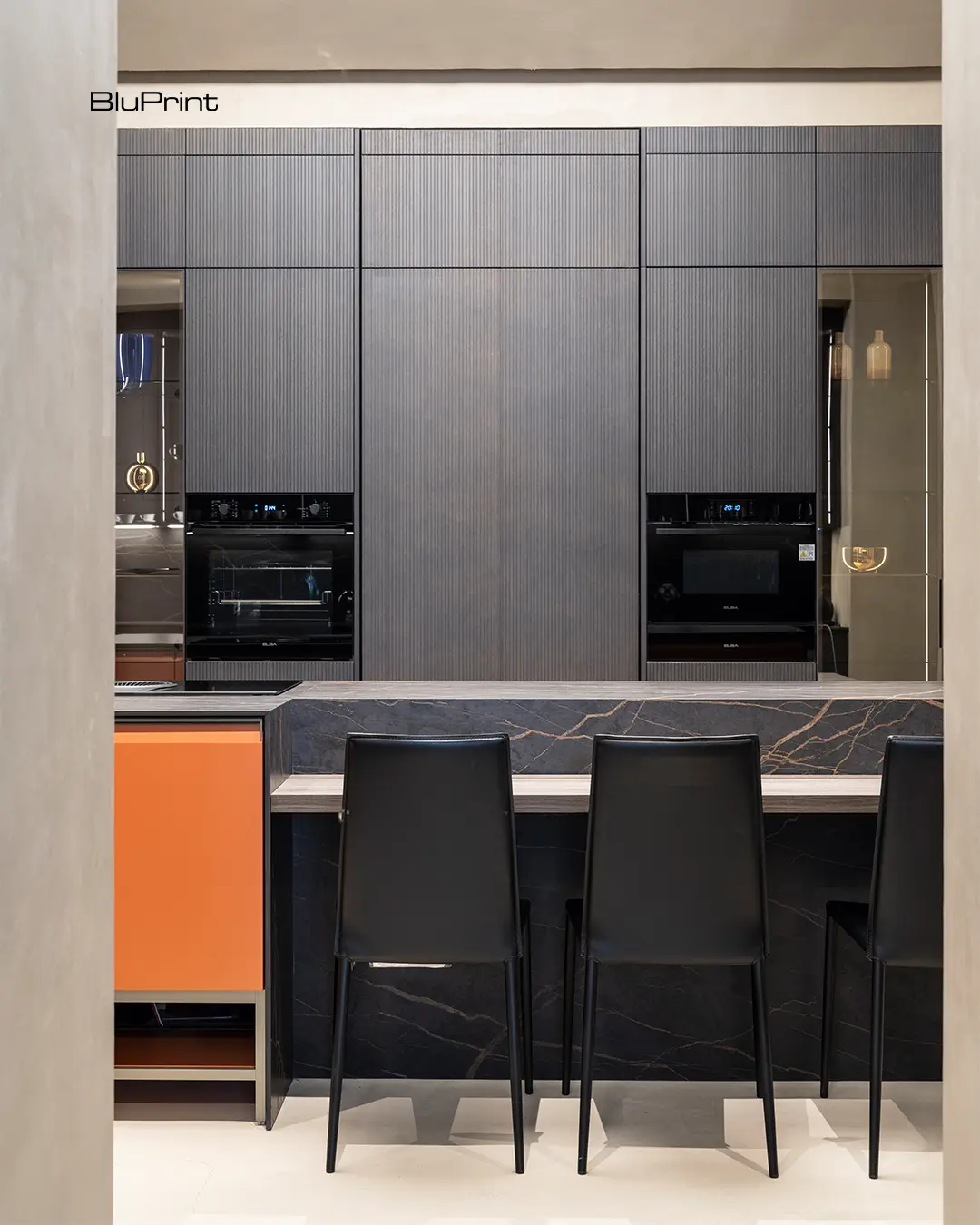 Another kitchen made by Scavolini, done to allow more conversations between families while they cook and prepare food. 