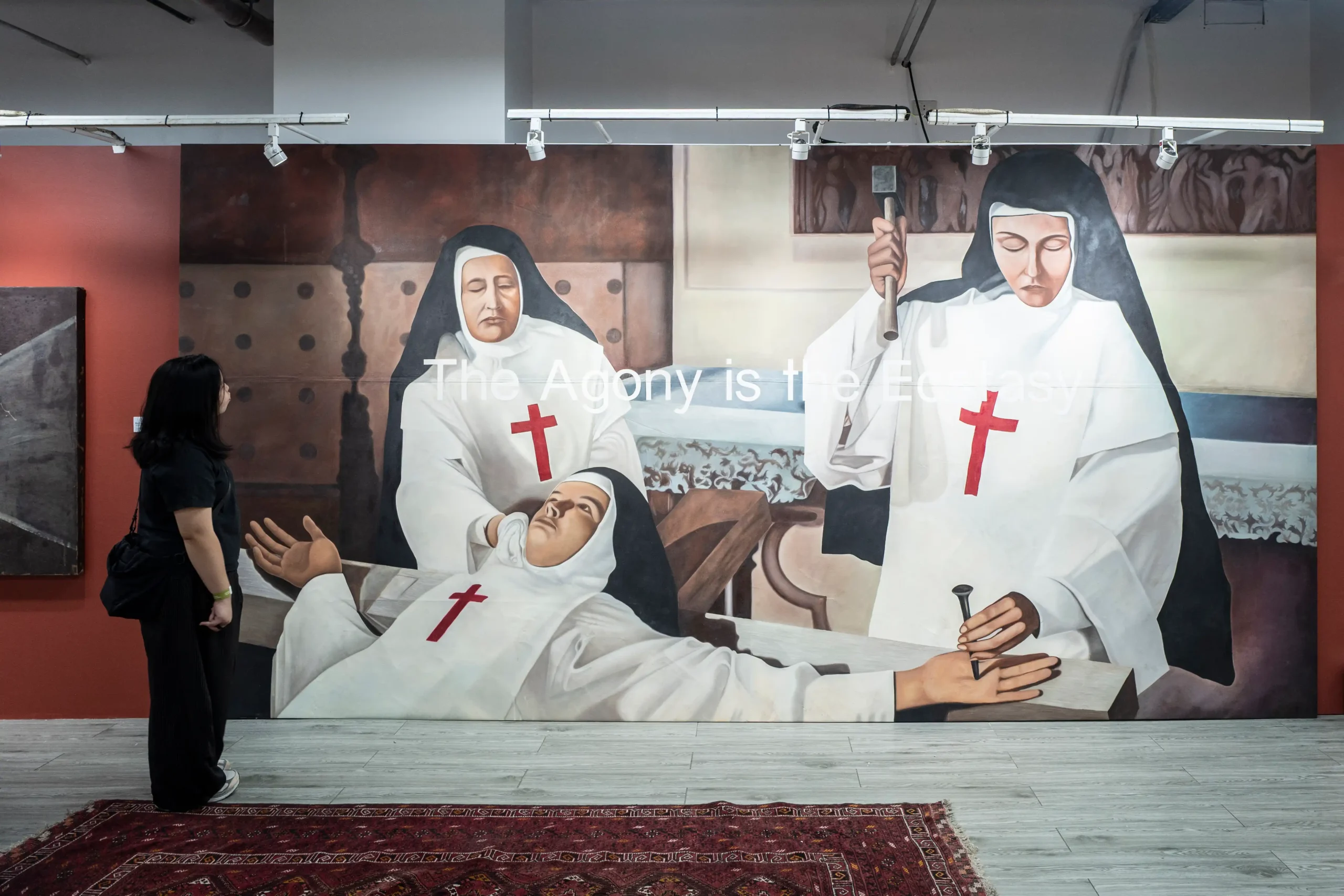 Wire Tuazon’s The Agony is the Ecstasy, an oil-on-canvas work, for Art Fair Philippines 2026.