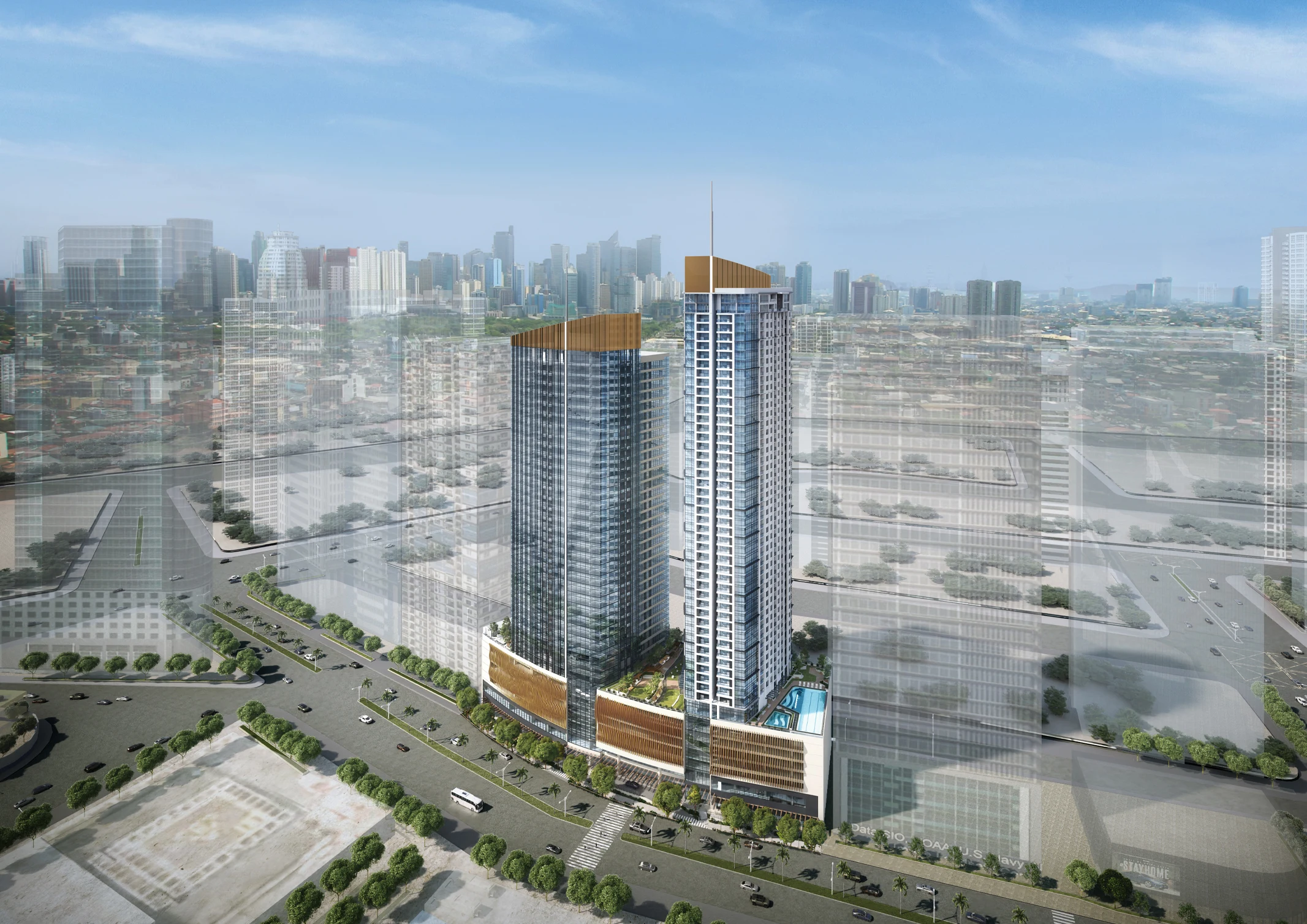 the-galleon-ortigas-land-aerial_facade_01 - BluPrint The Galleon by Ortigas Land